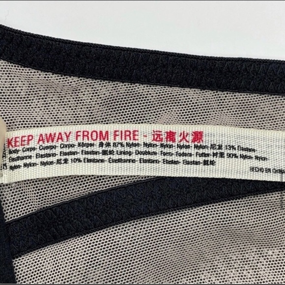 Free People NWT Black Lace Tameeka Underwire Bra L - Picture 11 of 13